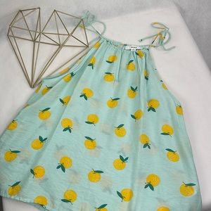 Orange Citrus & Melon Colored Halter StyleTop